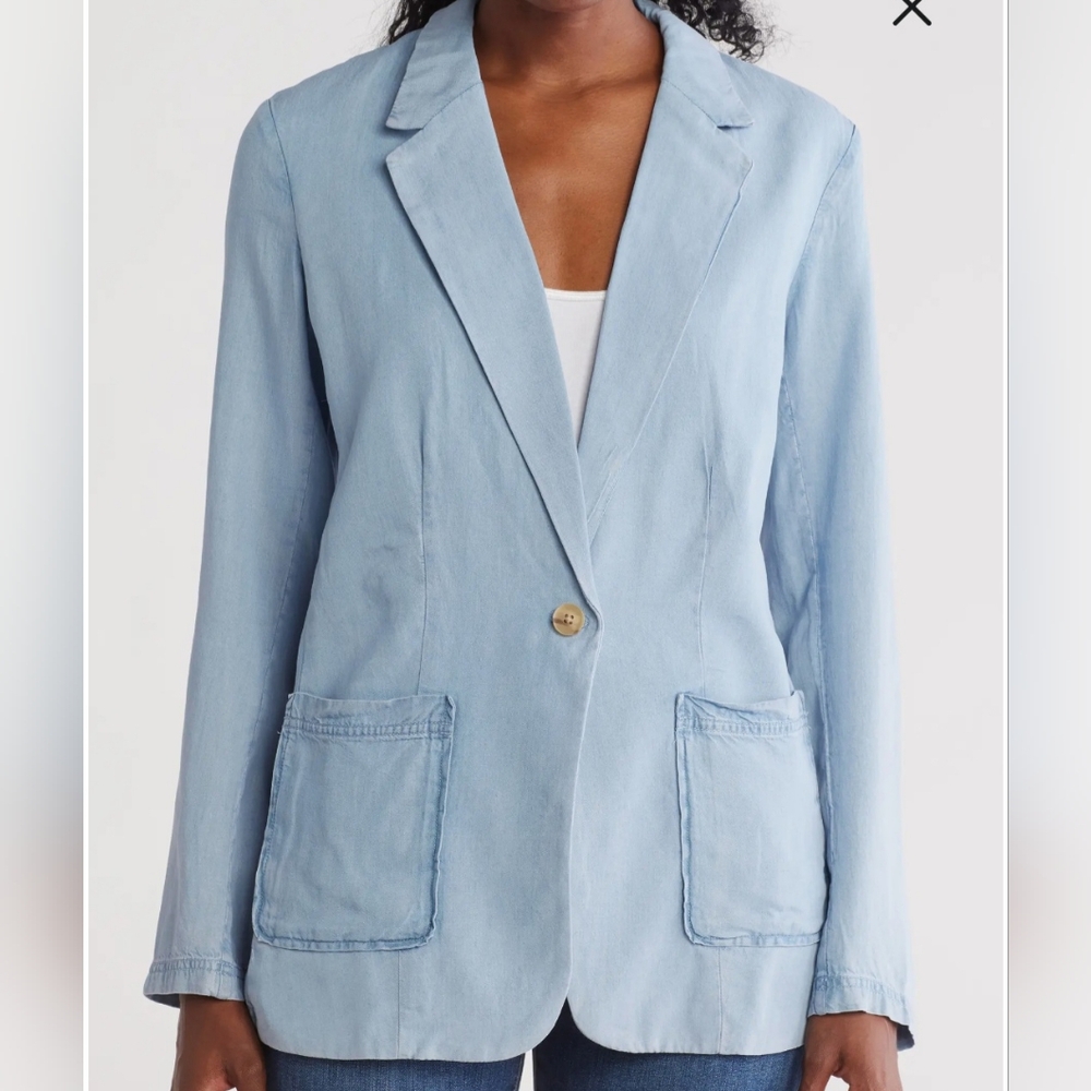 Chambray Blazer NWT